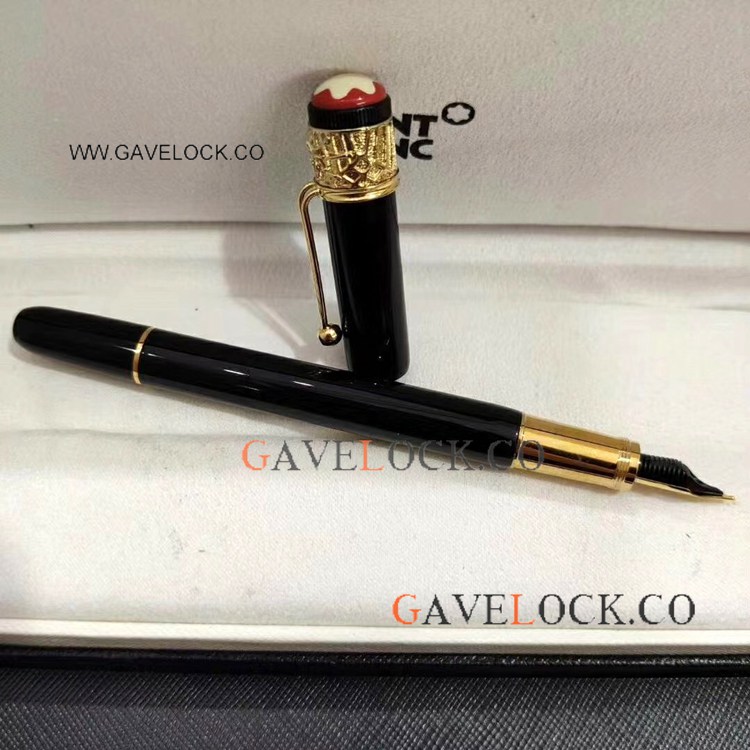 Wholesale Mont Blanc Rouge Et Noir Spider Fountain Black and Gold